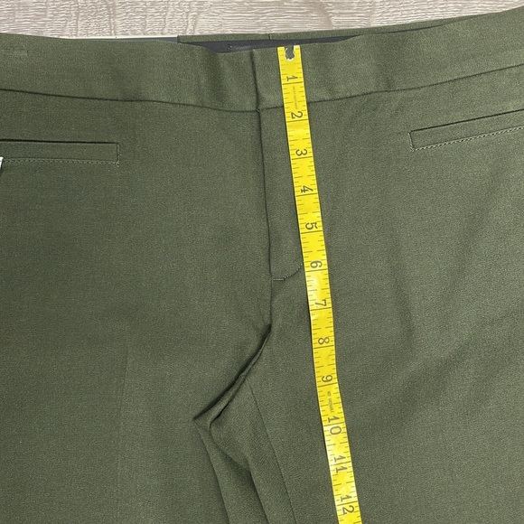 NWT Banana Republic Sloan Mid Rise Olive Green Side Stripe Trouser Pants 6S - Picture 10 of 16
